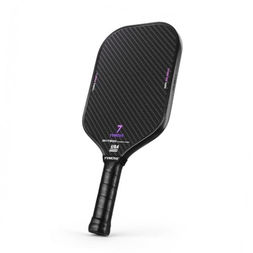 YVmove T800+3K Carbon Fiber Pickleball Paddle with 16mm...
