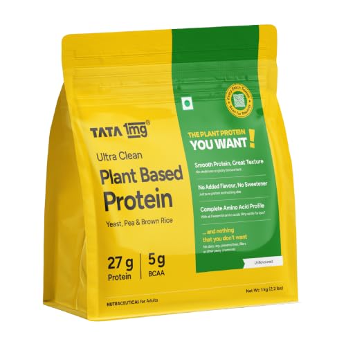 Image of Tata 1mg Ultra Clean Plant Based Protein Powder - 1kg (Unflavoured)