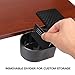 ENHANCE Clip On Desk Cup Holder - Desktop Organizer Clamp, Water Bottle Holder, Remote Holder - Home Office Desk Accessories - Drink & Food Storage with Metal Spring - Holds Phones, Office Supplies