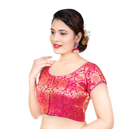 Image of Biyu Being With You Women's Synthetic Saree Blouse