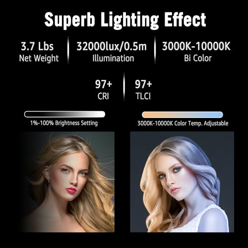 Lampe vidéo RVB 125W éclairage continu photographie studio - 5