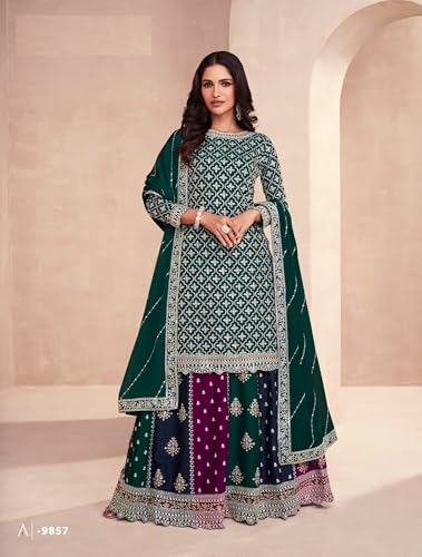 pakistani Ready To Wear Ghagra Style Salwar Kameez Dress for Womens With Dupatta-27202