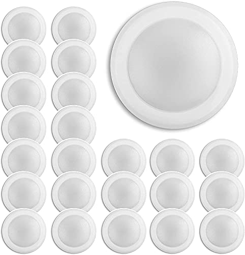 (24 Pack) 7.5" Flush Mount Dimmable LED Disk Light, 15W (120W Equivalent), 120V, 5000K Bright White, White Trim, ETL Listed - Suitable for Wet Locations - 4/6" J-Box (24 Pack) 7.5" Flush Mount Dimmable LED Disk Light, 15W (120W Equivalent), 120V, 5000K Bright White, White Trim, ETL Listed - Suitable for Wet Locations - 4/6" J-Box