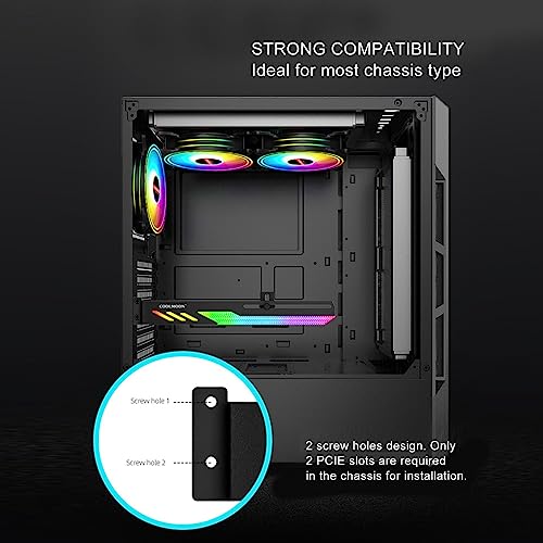Support de support GPU RVB coloré Yunseity pour sublimer et sécuriser votre PC gamer - 2