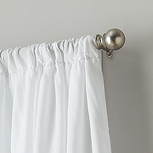 Curtainworks Flounced Curtain Panel, 84-inch, White,1Q82460GWT, W 42" x L 84" (1 Panels) - Image 3
