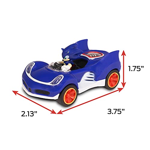 Nkok Sonic The Hedgehog All-Stars Racing Transformed Pull Back Racer - Sonic; No Batteries Required; Pull Back, Let Go, And Watch Sonic Race #TOP2
