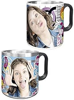 Kids Euroswan Taza, Estampado Soy Luna, Acero Inoxidable, Multicolor, 15x10x5 cm