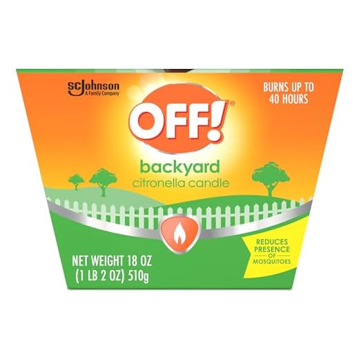 OFF! Backyard Citronella Scented Candle Burns Up to 40 Hours Provides Ambiance and a Gentle Glow for Backyard Outdoor Occasions 18 Ounce (Pack of 1)