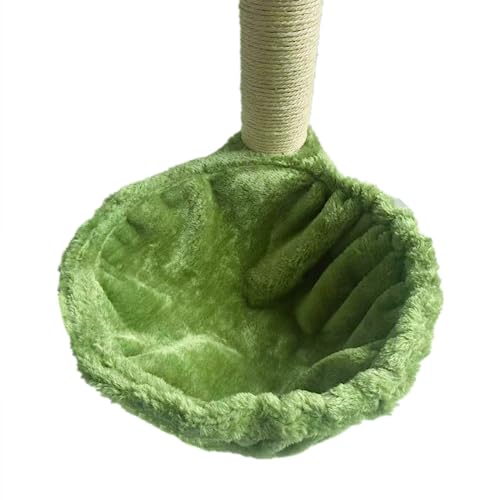 SHENGOCASE 13\" 2-Pack Green Nest Basket Lounger Hammock Bed Replacement for Cat Tree Tower Replacement, 5-Pack Hanging Toys, Cat Tree Accessories Hammock Attachment (Medium 2pcs, Green)