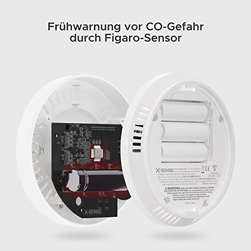 Gasmelder X-Sense CO Melder mit Digitalanzeige und 10 Jahren Lebensdauer