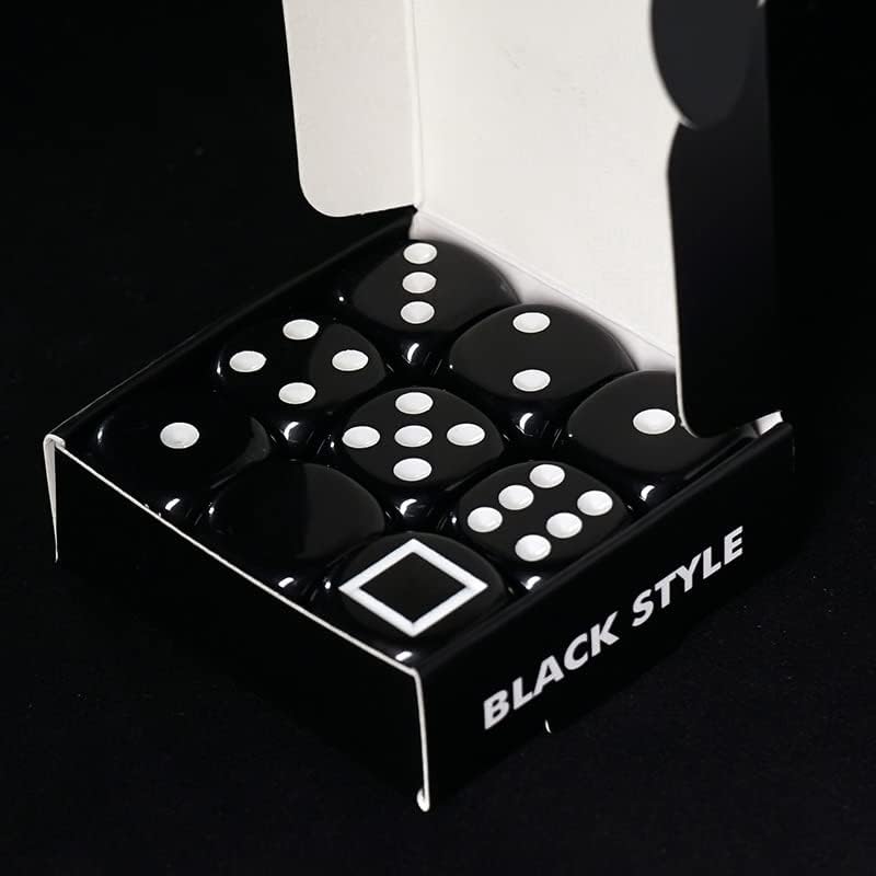 ZQION Forcing Dice Set (3 Colors,No Instructions) Magic Tricks Force a Number Magia Close Up Parlor Illusions Gimmicks Mentalism Props (Black)