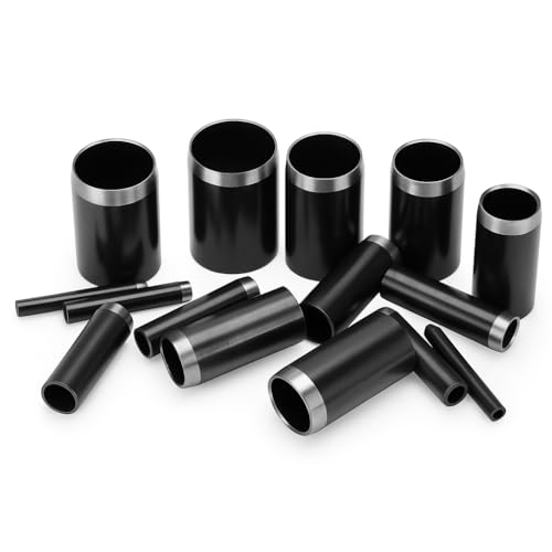 Moule à Poinçonner Cuir, 15 Pièces Poinçons à Cuir en Acier Rapid, 1-15mm Outil de Perforation pour Travail du Cuir, Cordonnerie, Maroquinerie,...