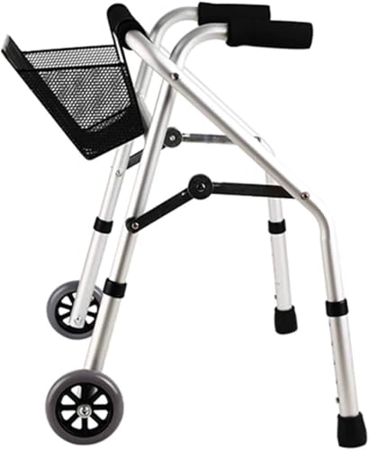 Andador ligero con asiento y almacenamiento, ayuda de movilidad de 4 ruedas para personas mayores y adultos, ideal para apoyo de rehabilitación en interiores y exteriores