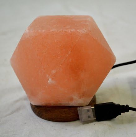 USB Himalayas Salt Lamp; Multi-Colour; Diamond; Power Supply Unit Included