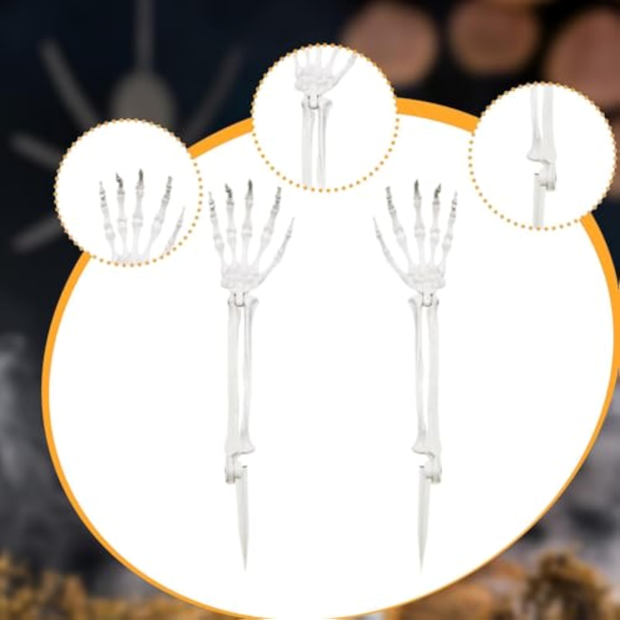Halloween Skeleton Hands Simulated Bone Decoration