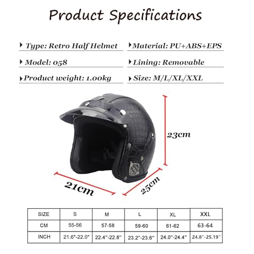 Casque moto jet Bluetooth homologué ECE en cuir XL - 8