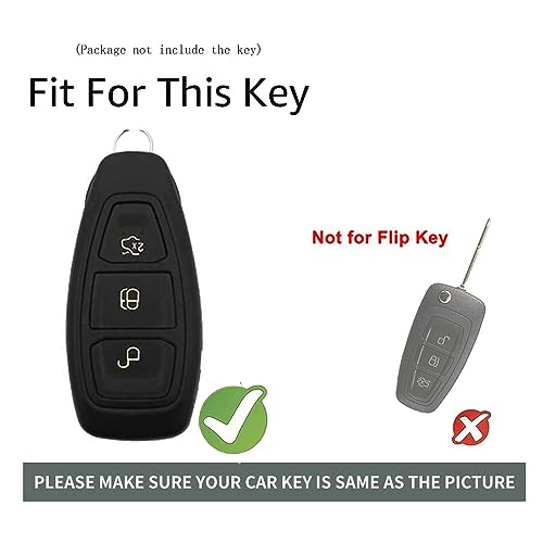 Coque de clé Ford Kuga Focus Mondeo en alliage résistant - 2