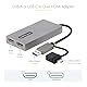 StarTech.com USB HDMI Dual Monitor Adapter, USB A/C auf 2x HDMI (1x 4K30Hz, 1x 1080p), externe grafikkarte, 11cm Kabel, USB 3.0 zu HDMI Bildschirm Adapter, Windows, Chrome OS & macOS (107B-USB-HDMI)