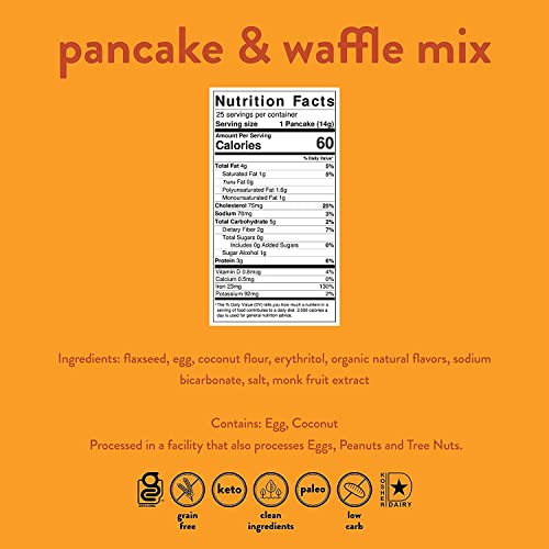 Nush Foods Low Carb Pancake Mix, Healthy Pancake Mix By Nush (Variety Pack) | Chocolate Chip, Blueberry, And Original - 3 Pack | Gourmet Pancake Mix, Keto Pancakes, Low Carb, Low Sugar #TOP1