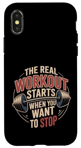 The Real Workout Starts When You Want To Stop |- �X�}�z�P�[�X iPhone X/XS �p