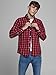 JACK & JONES Jjegingham Shirt L/s Camisa, Multicolor (Brick Red Checks:Mixed Black),...
