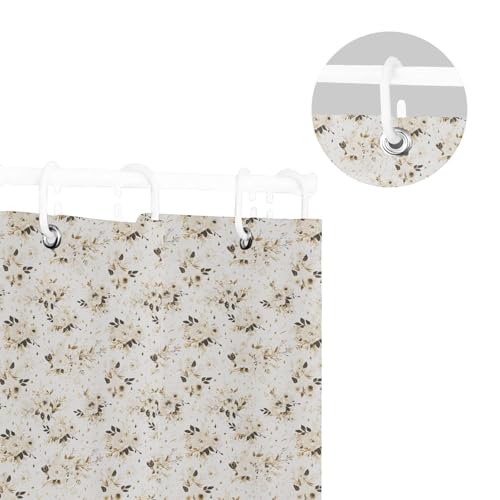 Rideau de douche de qualité supérieure en polyester fleuri - 6