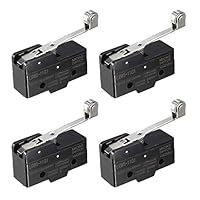 Interruttore Finecorsa Micro LXW5-11N1 - 6 Pezzi - 1NO+1NC - Leva A Cerniera Lunga - SPDT