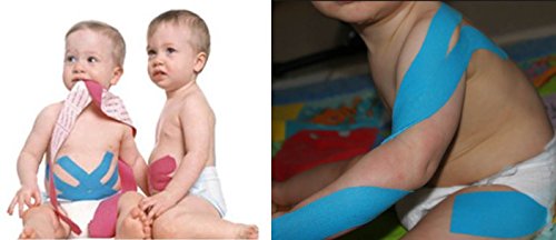 Black 2-Pack Kinesiology Recovery Tape Precut Roll - Sports Athletic Injury Therapy Support - Elastic Breathable Cotton Water Resistant Strong Adhesive #TOP6