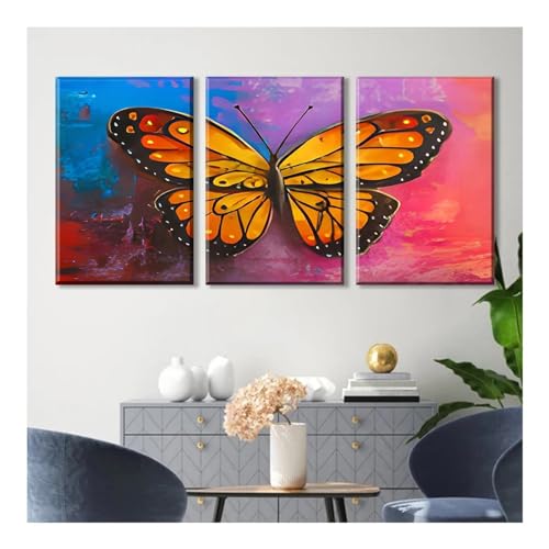 Toile moderne affiche d'art mural papillon pour décoration