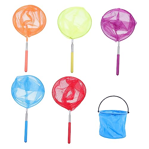 ibasenice 2 Juegos red de de insectos neto equipo receptor estanque de peces redes luciérnaga red de nailon de acero inoxidable red de captura de red para nylon