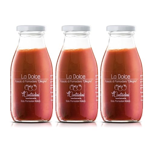 ✔️【Vellutata e delicata】- La Passata di pomodoro Dolce ha una consistenza vellutata e uniforme, perfetta per chi cerca una passata senza grumi.
