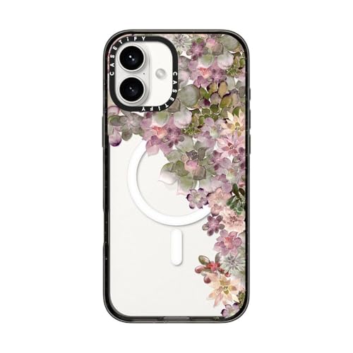 Coque antichoc iPhone 16 Plus CASETiFY fleurie idéale pour sécuriser vos photos en voyage MagSafe