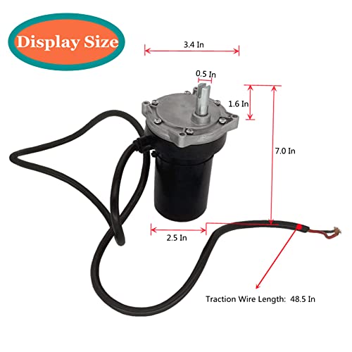 Licbund 352338 Components Rv Electric Rear Stabilizer Smart Jack Motor Compatible With High Speed Power Stabilizer Jacks, Black #TOP2