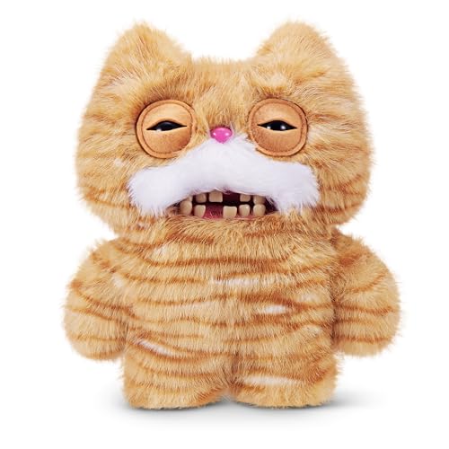 Fuggler Alley Cats Peluche 9" (Stinkface) de ZURU – Monstruo Feo y Divertido con Dientes Humanos. Peluche Coleccionable para niños, Adolescentes, Adultos y Amantes de Gatos raros