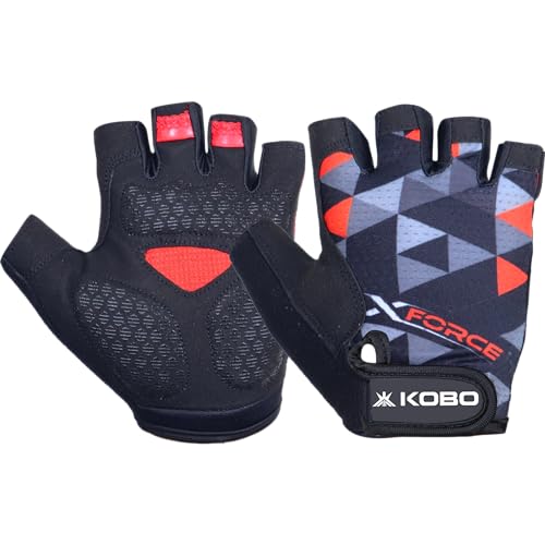 Kobo Gym Gloves WTG-76 for Men and Women, Gloves for Professional Weightlifting, Fitness Training and Workout