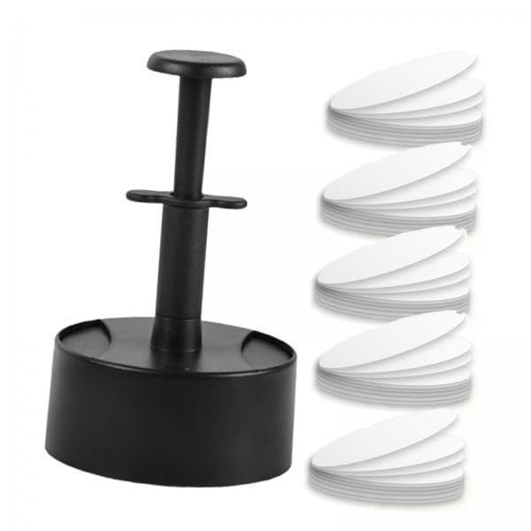 UJEAVETTE 6xHamburger Patty Press with 100Paper Burger Press for Sausage Outdoor Camping-image-33