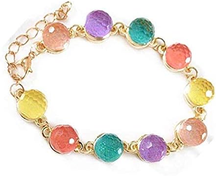 Xeminor Stockton Transparent Color Candies Crystal Ball Bracelets Bracelets Women Jewelry Accessories