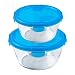 Produktbild Arc International Cookware Pyrex Cook & Go Runde Bräter, Blau, 2 Stück