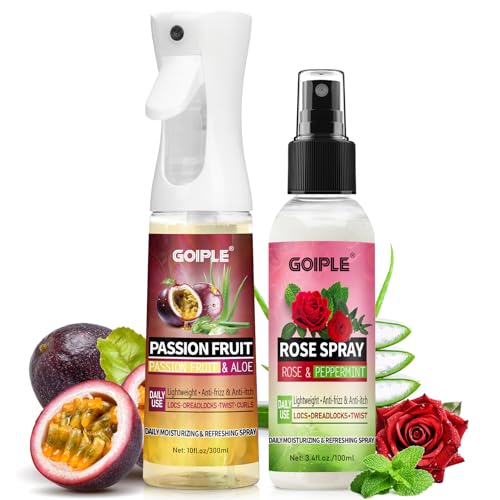 Loc Moisturizing Spray for Dull, Dry Locs - Daily Passion Fruit Hair and Scalp Moisturizer for