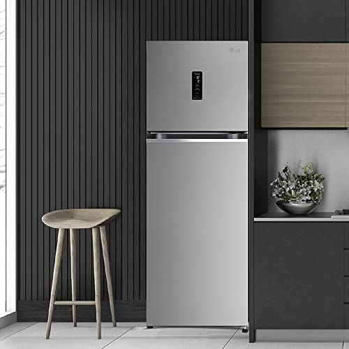 Image of LG 246 L 3 Star Frost-Free Smart Inverter Wi-Fi Double Door Refrigerator Appliance (GL-T262TPZX, Shiny Steel, Convertible & Door Cooling+)
