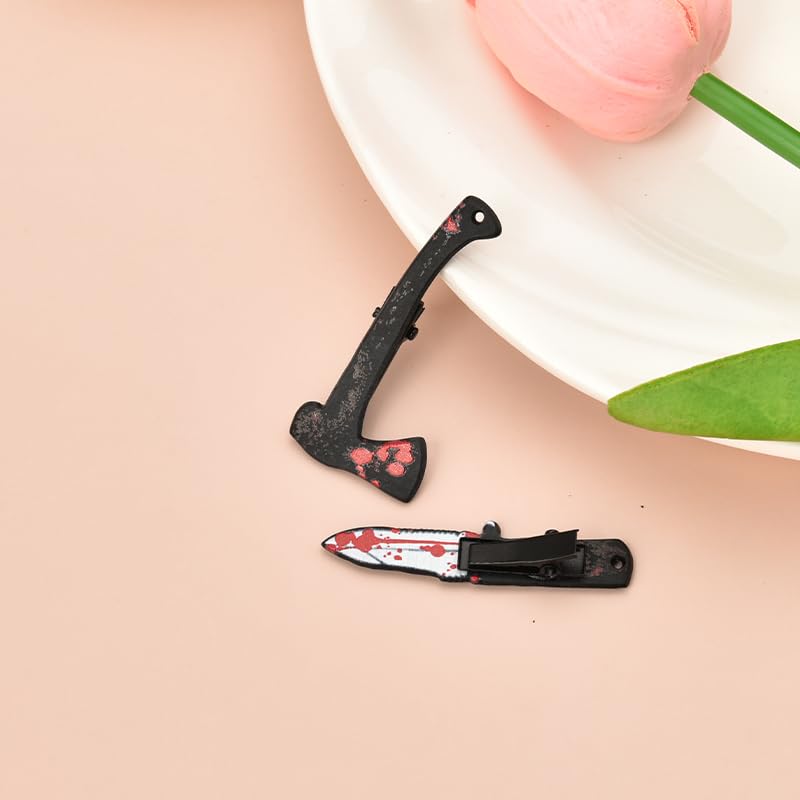 Miniatura 5 de Pinzas para el cabello de Halloween para mujeres y niñas, disfraz de Halloween, accesorios para el cabello, juego de 2 pinzas para el cabello