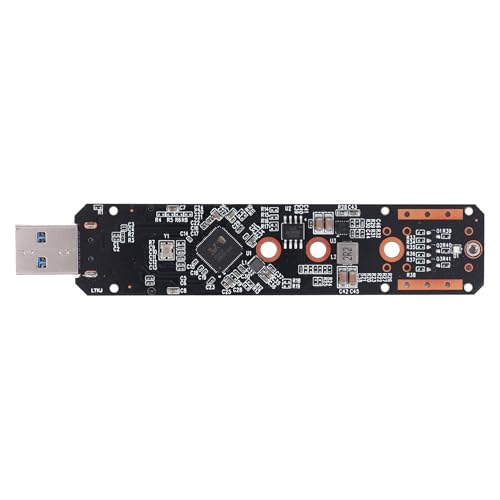 Cpolebev Adaptador M.2 NVME SSD una USB3.2 GEN2 10Gbps Adaptador M.2 NVME SSD para 2230 2242 2260 2280 NVME M.2 SSD RTL9210B