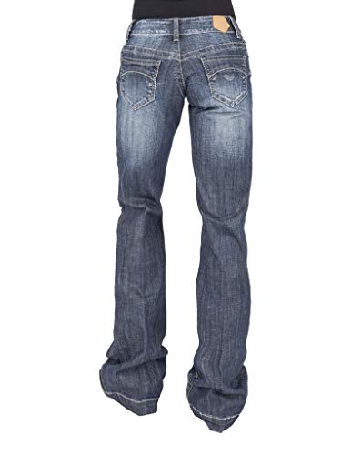 Tin Haul Womens Blue Cotton Blend Curved Piece Ella Jeans2