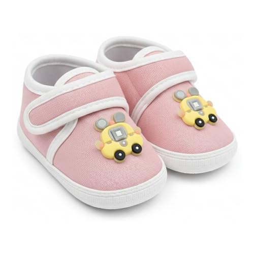 Image of PureSole Cotton Baby Shoes for 6-12 Months | Lightweight & Breathable Booties with Flexible Anti-Skid Sole | Casual Shoes for Baby Boys & Baby Girls