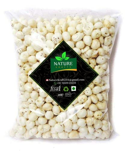 Nature Krafts Jumbo Handpicked Lotus Seeds/Fox Nuts Big Size Phool Makhana 500gm (Pop/Gorgon Nut Puffed Kernels) (500gm) (B0BC4TGKP2) Amazon Price History, Amazon Price Tracker