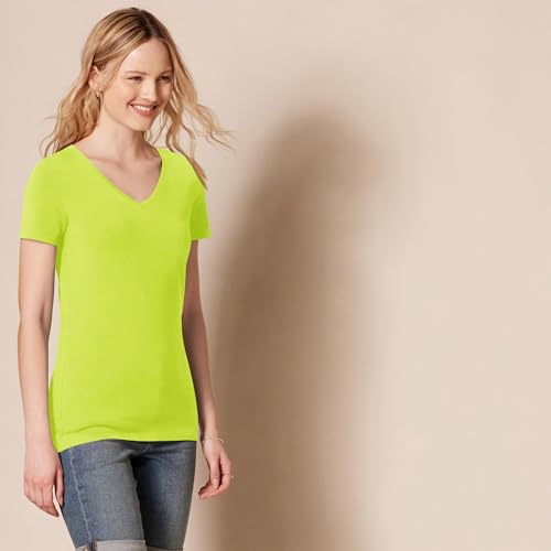 Image of Amazon Essentials Women's Regular-Fit Short-Sleeve V-Neck T-Shirt, Multipacks