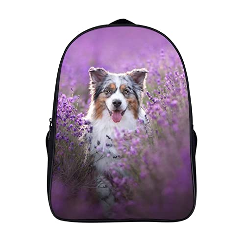 Sac à dos à bandoulière berger australien - Cartable enfant et sac d'école 3D