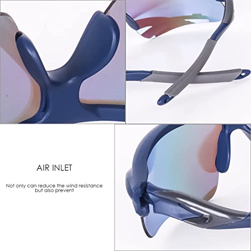 Image of Dark Wost Sports Sunglasses for Cycling Cricket Trekking || HYDROPHOBIC || Full Coverage || UV 400 Protection || Mirrored Lens || Free Case Box || Pack Of 1