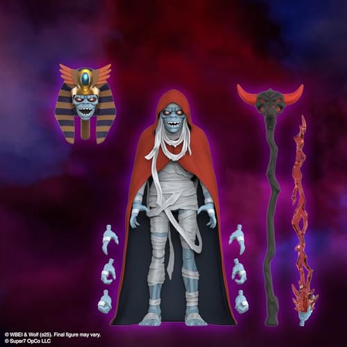 Image of Super7 ULTIMATES! Thundercats Mumm-Ra (Old Man) - 7 inch Thundercats Action Figure with Accessories - Classic Cartoon Collectibles and Retro Toys