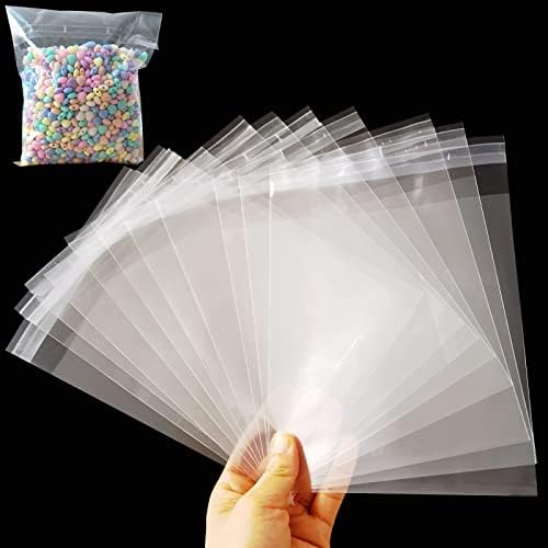Self Sealing Cellophane Bags 100 Pcs Sealing Treat Bags, 5 x 6 inches Clear Resealable Cellophane Bags Self Sealing Cello Bags for Cookies, Sweets, Jewelry, Cards and Candles